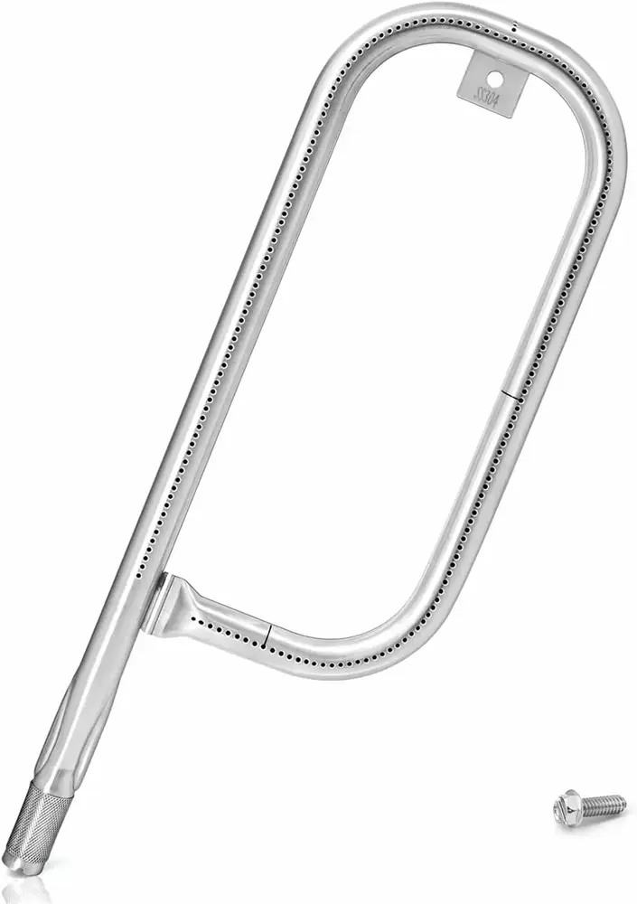 1 Pc Burner for Weber Desktop Q Series Grill Models Q.Weber Q100 and Q120 (Before 2014).Weber Q1000 and Q1200 (Above 2014) Gas Grills.Stainless Steel Tube of Gas Grill 304 for Grill Burner (Silver)