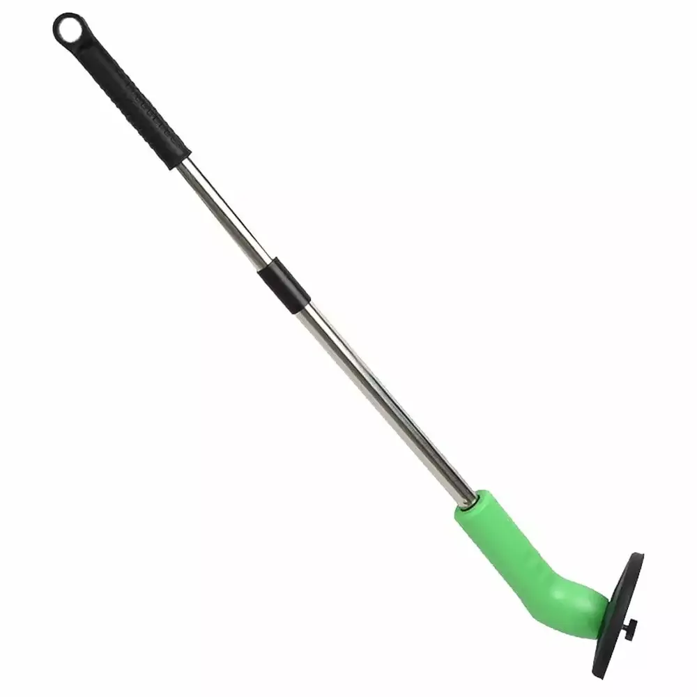 1 Set Mini Lawn Mower Handheld Mower Telescopic Rod Weed Trimmer Travel-friendly Mowing Machine for Lawn Garden Use (Green Series)