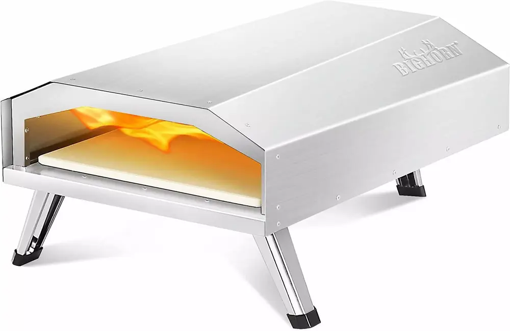 12 Gas Pizza Oven - Stainless Steel Outdoor Pizza Oven - Travel-friendly Gas Pizza Oven For Stone Baked Pizzas C Great For Any Outdoor Kitchen