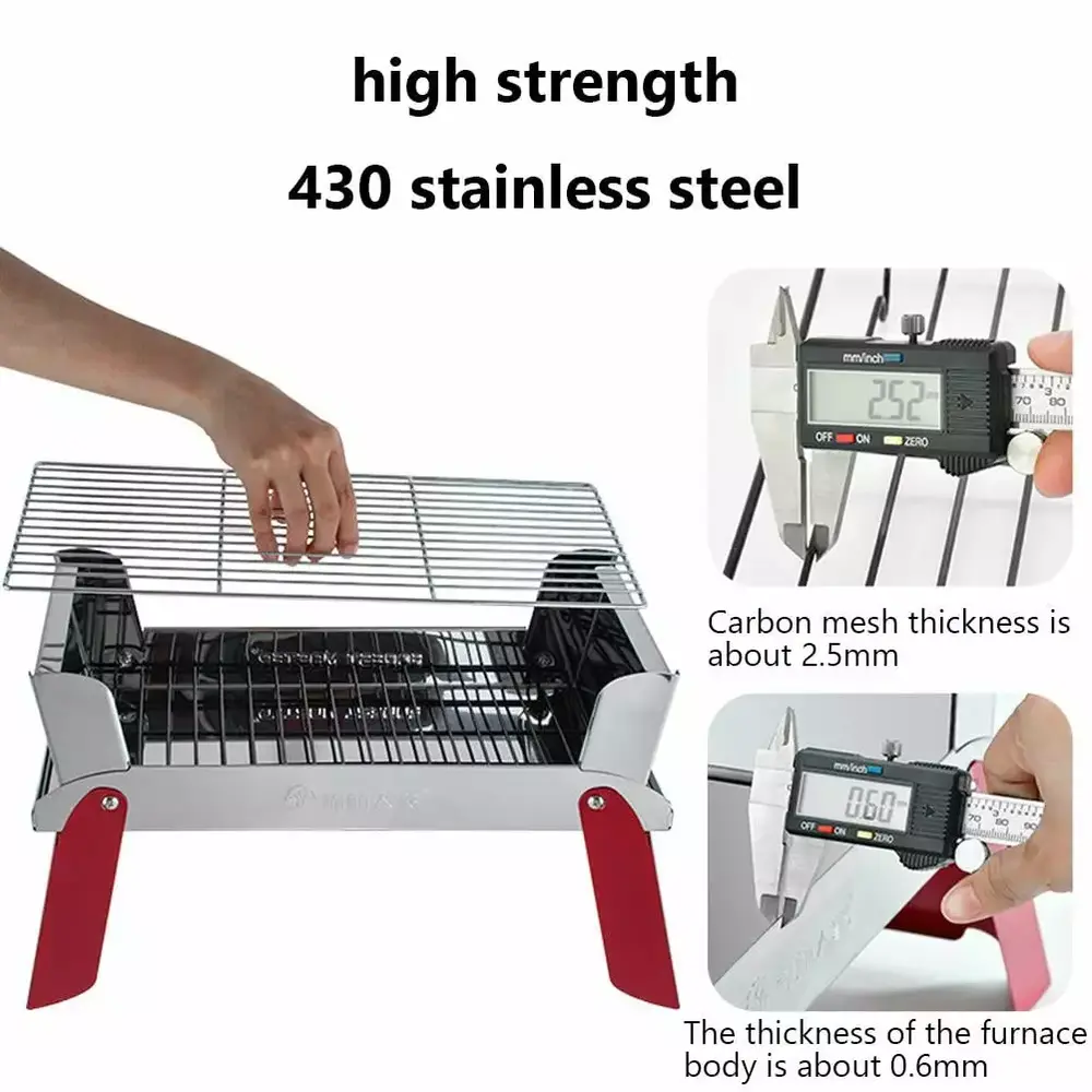 2024 1 23-person outdoor BBQ folding grill mini charcoal grillcamping vitals mosquito repellent outdoor patio summer tops for women