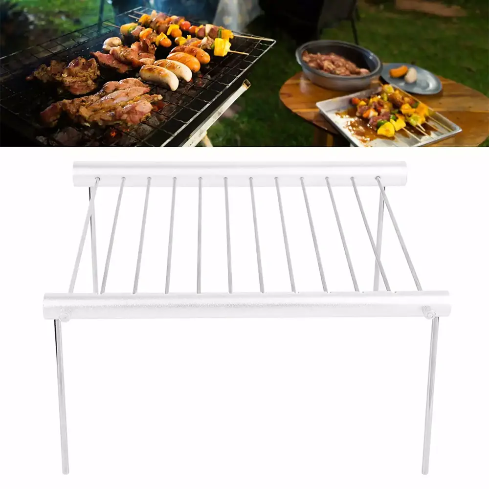 2024 Stainless Steel Charcoal Barbeque Grill Travel-friendly Folding Grill for Outdoor Camping Cooking Picnics clearance Closing sale Flash Sale