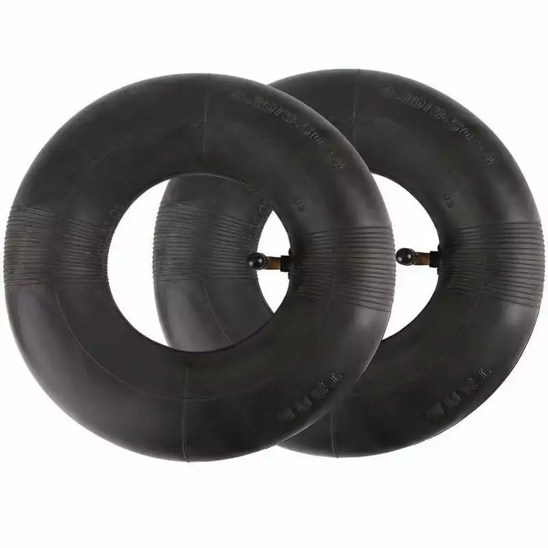 2Pcs Inner Tube Tire 4.10/3.50-4 Inch Series for Hand Truck. Wagon. Hand Cart. Garden Cart. Lawn Mower. Replacement Tube 4.10-4