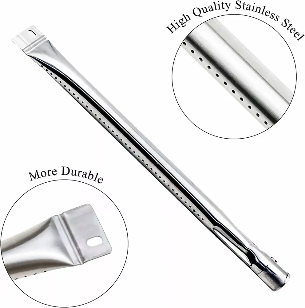 Set of Four Stainless Steel burners for Brinkmann 810-2410-S. 810-1415-W. Charmglow 810-7451-F. Backyard Timeless. Savor Pro BBQ Grill Models - Image 3