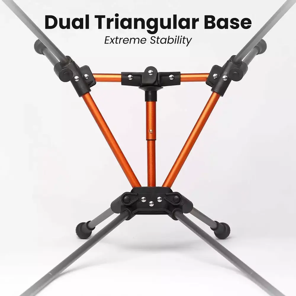 Advnture Club Backpack Chair with 3 Quick Dry towels- Compact & Lightweight Backpacking Chair- Breathable Mesh. Aluminum Alloy Frame. Multi-Purpose Loops & Pockets- Ideal for Outdoor Adventure - Image 2