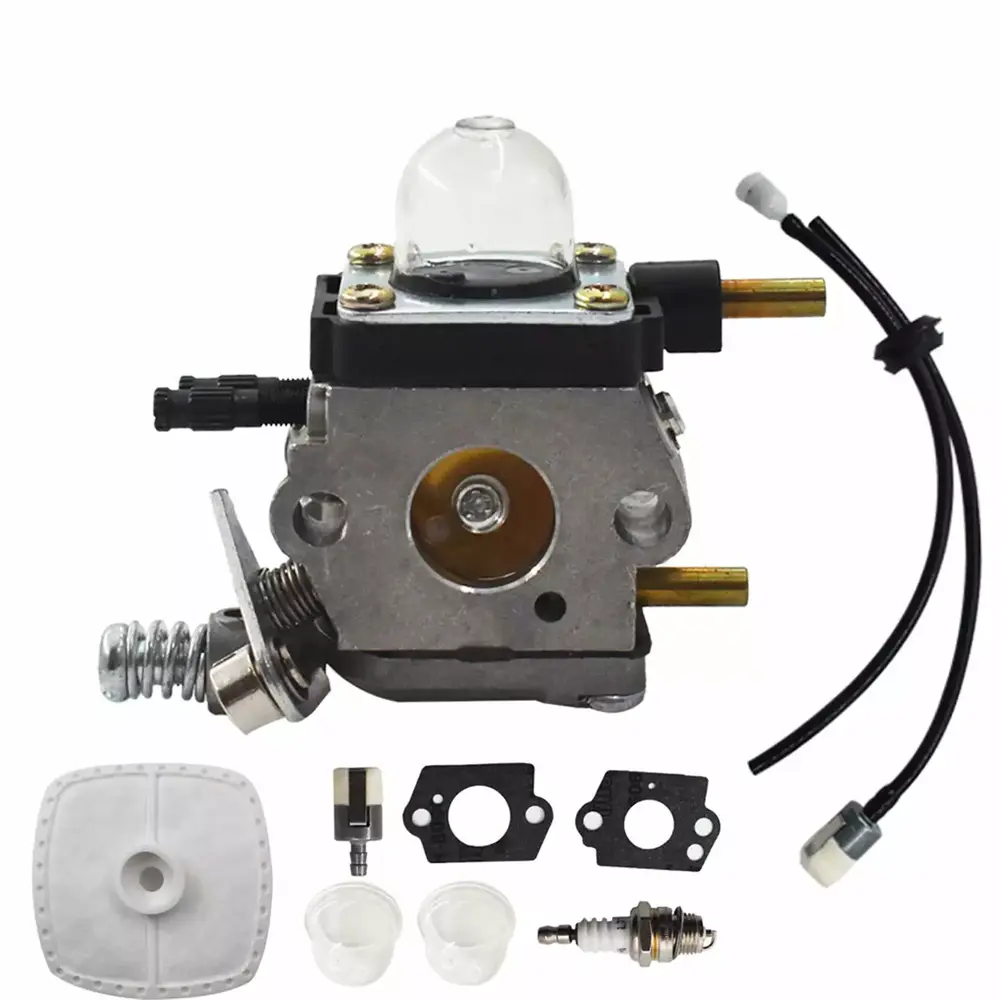 Carburetor C1U-K82 C1U-K54A Carb Fit for Mantis 7222 7222E 7222M 7225 Tiller Cultivators with SV-5C/2 Engines SV-5C/2 SV-5Ci/2 SV-6/2 TC-210 TC-210i 12520011822 12520013122 Carb with Fuel Line Ginquireet