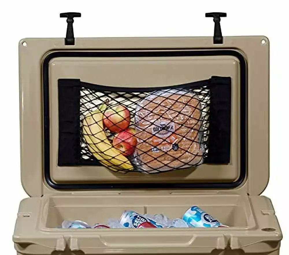 Cooler Net for Dry Storage and Organization - Compatible with Yeti Tundra Haul. Yeti 45. RTIC 45. Coleman. Igloo. Lifetime Ice Chests. Cooler Lights. Wheel Kits. Camping Gear. Tailgating Accessories
