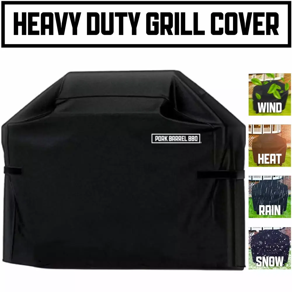 Gas Grill Cover for Outdoor Grill. 58 Inch C Heavy Duty Grill Cover I Weber Grill Cover I Grill Covers for Backyard Grill Waterproof I Weather Resistant. UV & Fade Resistant (58 L x 24 W x 48H)