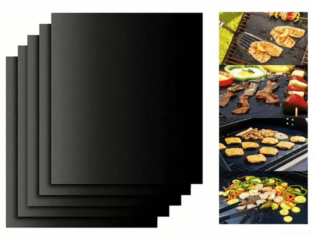 Grill Mat Oven Liner 15.75x13 Non-Stick Reusable Barbecue BBQ Mat. Cut to Any Size. for Gas Grill. Charcoal. Electric Grill. Electric Oven. Heat Resistant