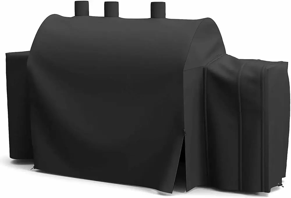 SHINESTAR 8080 Grill Cover for Char-Griller 5050. 5650. 93560 Grill. 600D Heavy Duty with PVC Coating. Waterproof BBQ Smoker Cover