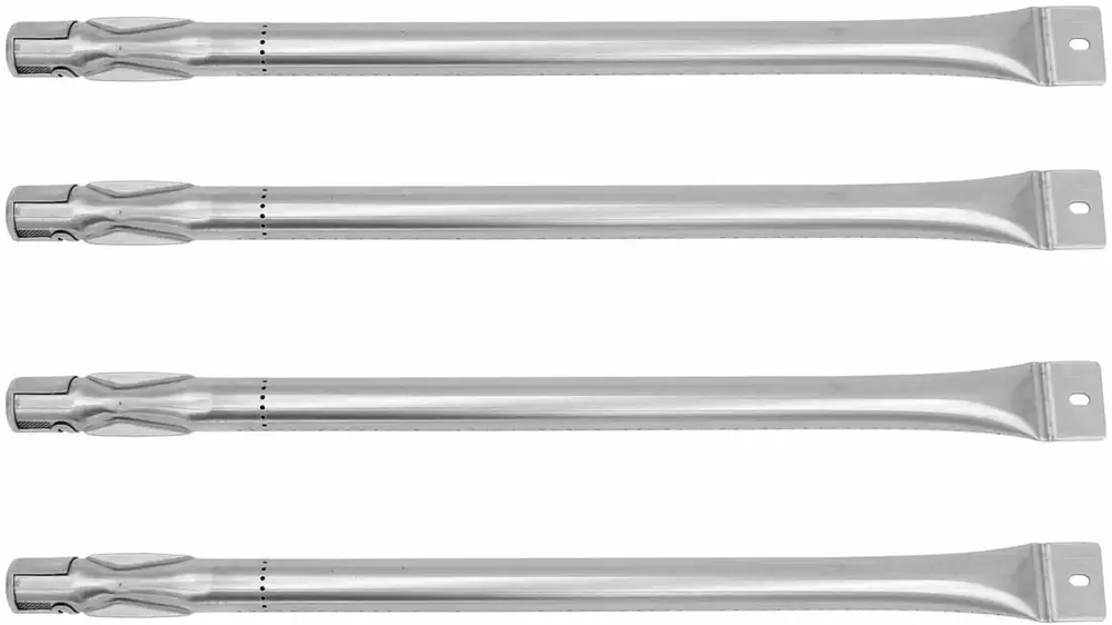 Set of Four Stainless Steel burners for Brinkmann 810-2410-S. 810-1415-W. Charmglow 810-7451-F. Backyard Timeless. Savor Pro BBQ Grill Models