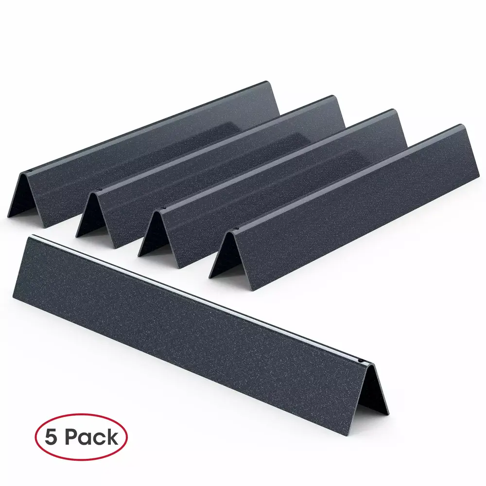 Unicook 17.5 Inch Porcelain Steel Flavor Bars. Grill Burner Cover Replacement Parts for Weber Genesis 300 Series. E-310 E-330 Grills with Front Control(2011-2016). 5 Pack