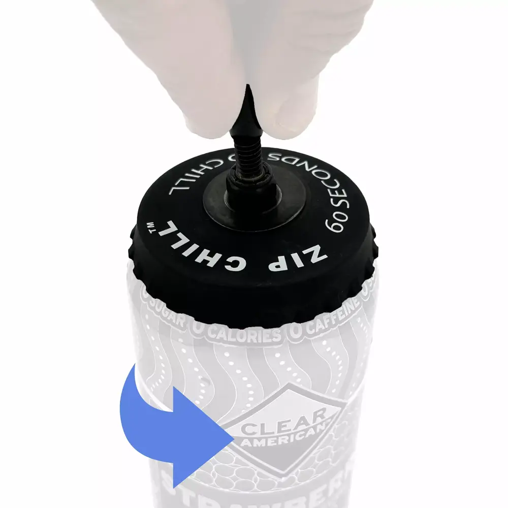 ZipChill Instant Beverage Cooler. Universal Can Chiller for Drinks. Rapidly Chills Beer and Soda Cans in 60 Seconds