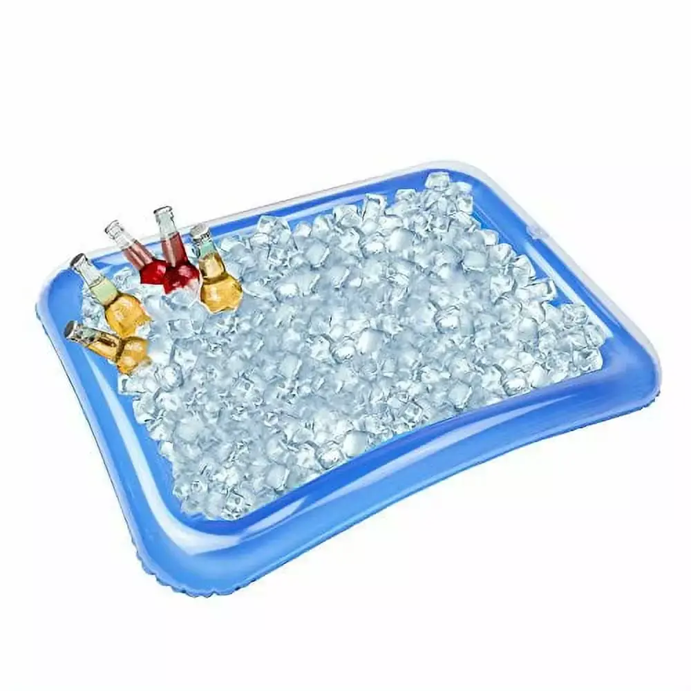 4-Pack Inflatable Ice Serving Bar Coolers for Parties. Salad BBQ Picnic Ice Food Drinks Buffet Server Tray for Indoor Outdoor Party - Image 3