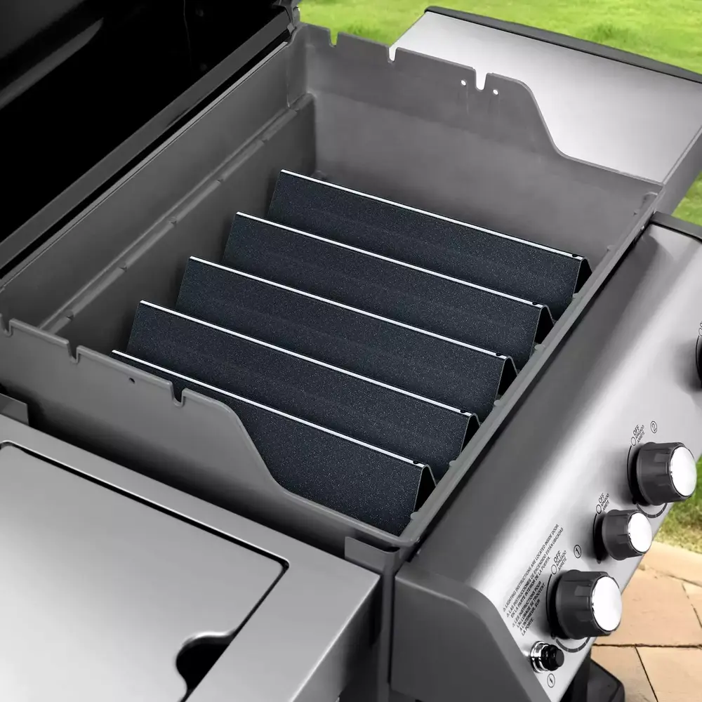 Unicook 17.5 Inch Porcelain Steel Flavor Bars. Grill Burner Cover Replacement Parts for Weber Genesis 300 Series. E-310 E-330 Grills with Front Control(2011-2016). 5 Pack - Image 6