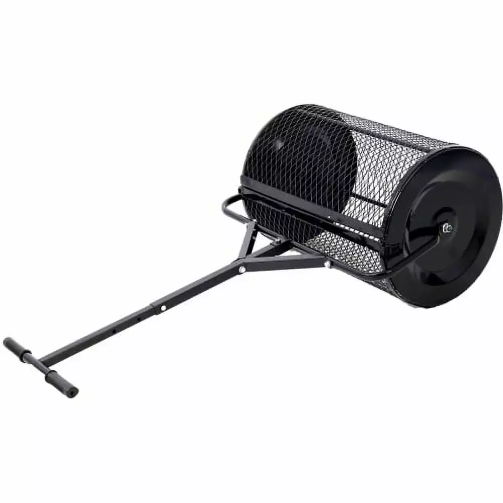Zateety Peat Moss Spreader 24inch.Compost Spreader Metal Mesh.T shaped Handle for planting seeding.Lawn and Garden Care Manure Spreaders Roller.heavy duty balck - Image 4