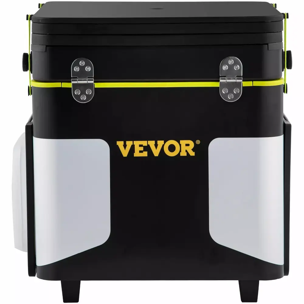 VEVOR Outdoor Mobile Kitchen. Portable Multifunctional Camping Kitchen station. All in One Integrated Folding Cooking Box with Windproof Stove. Folding Tables Storage Organizer for Beach BBQ Picnic - Image 4
