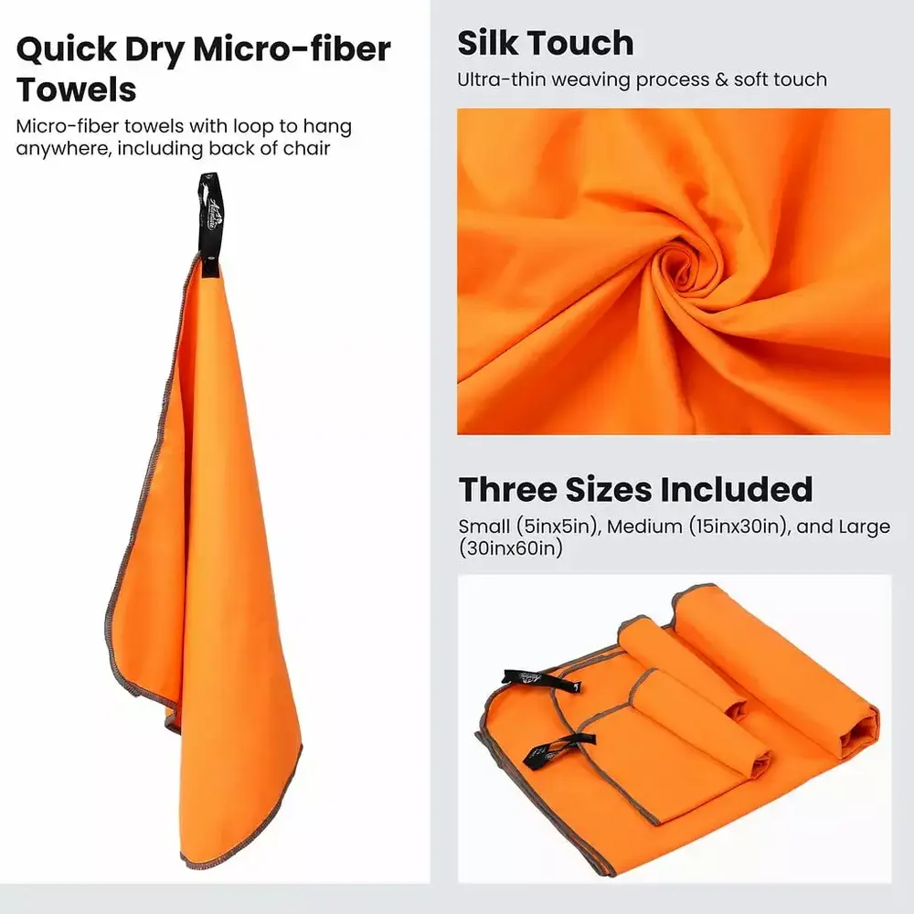 Advnture Club Backpack Chair with 3 Quick Dry towels- Compact & Lightweight Backpacking Chair- Breathable Mesh. Aluminum Alloy Frame. Multi-Purpose Loops & Pockets- Ideal for Outdoor Adventure - Image 5