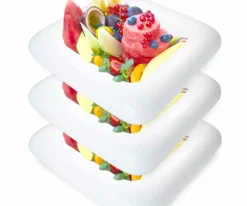 Novelty Place 3 Pcs Inflatable Ice Serving Buffet Bar Salad Food Drinks Cooler Serving Tray