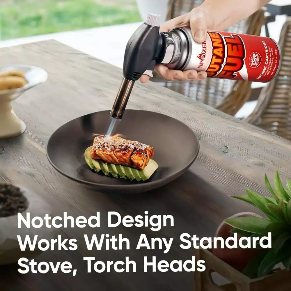 Spozer Butane Fuel Canister 8oz 227g Portable Camping Stoves 12 Pack