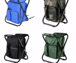 3--1 Fishing Camping Chair Stool Portable Backrest Fishing Backpack Chair Seat Hiking Seat Fishing Stool Adult Outdoor Pic...