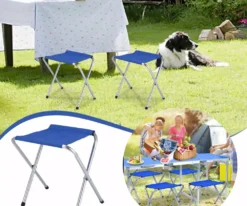 1 Pack Folding Camp Stool Adults 15 Inch Tall Sturdy Heavy Duty Portable Stool Supports 300lbs Herrenming