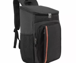 18L Cooler Backpack Insulated Bag Leak-Proof Grocery Cooler Bag Picnics Black KAJOVE