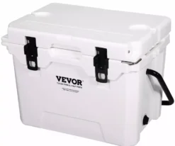 BENTISM Hard Cooler 25 Quart Insulated Portable Cooler Heavy Duty Handle Camping Beach and Tailgating 25qt