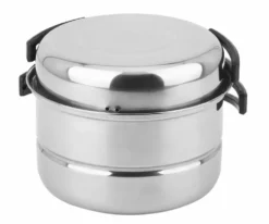 Yueyihe 3pcs Stainless Steel Outdoor Camping Picnic Pot Cookware Set 2-3 People