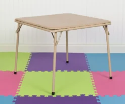 BizChair Kids Tan Folding Table