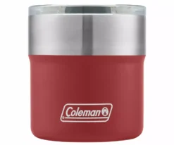 Coleman 13oz Sundowner Insulated Stainless Steel Travel Mug Red Thermal Coffee Cup