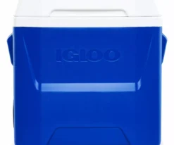 Igloo 16 QT Laguna Ice Chest Cooler Wheels Blue Easy Transport Camping and Picnics 2