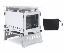 Yucurem Folding Fine Wood Stove Portable Outdoor Picnic Cookware Grill Camping Stoves As